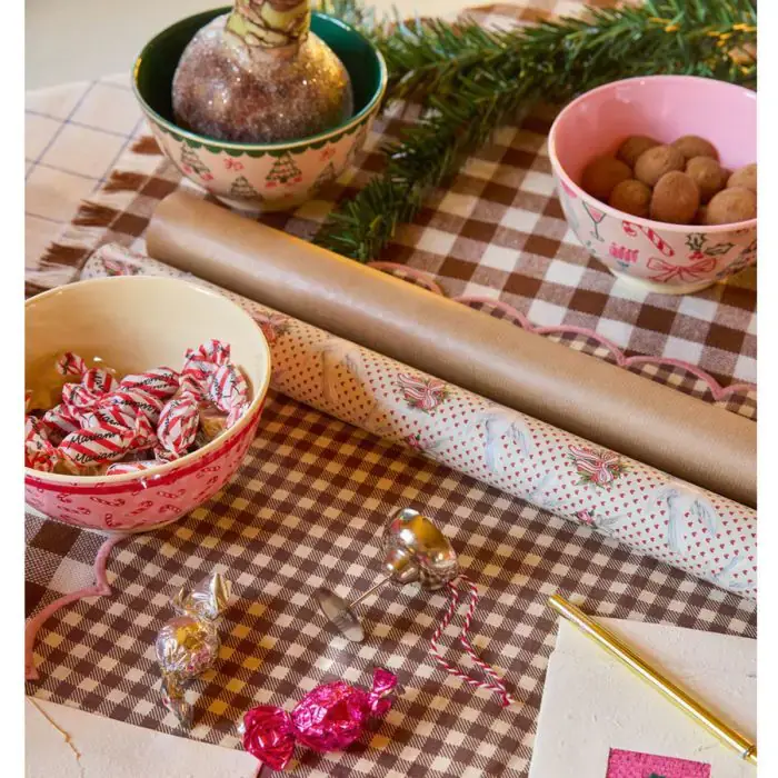 RICE - Medium Bowl - Xmas Galore Print