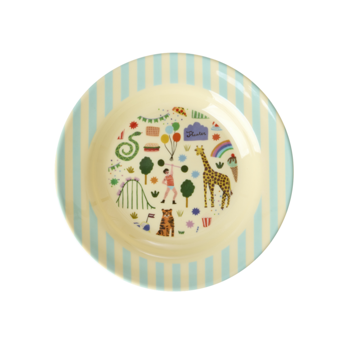 RICE - Kinderschaaltje Mint Fun Fair Print