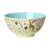 Middelgroot Kinderschaaltje Mint Fun Fair Print - RICE