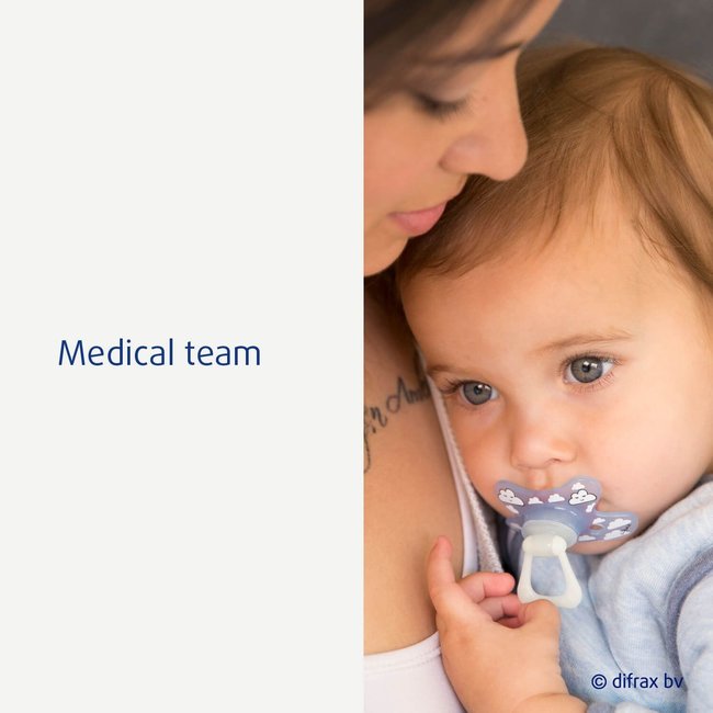 Difrax Fopspeen - Natural - 12+ Maanden - Woezel & Pip