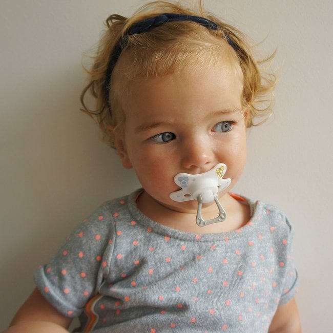 Difrax Fopspeen - Natural - 12+ Maanden - Woezel & Pip