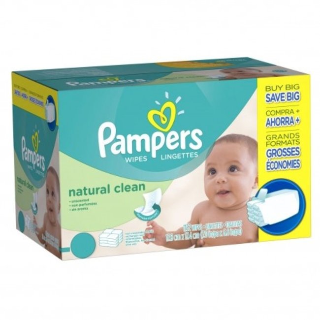 Pampers Natural Clean Billendoekjes - 12 x 64 - 768 babydoekjes