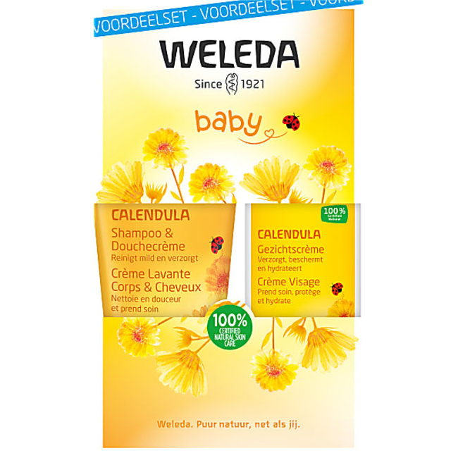 Weleda Weleda Calendula - Shampoo & Gezichtscréme - Voordeelset