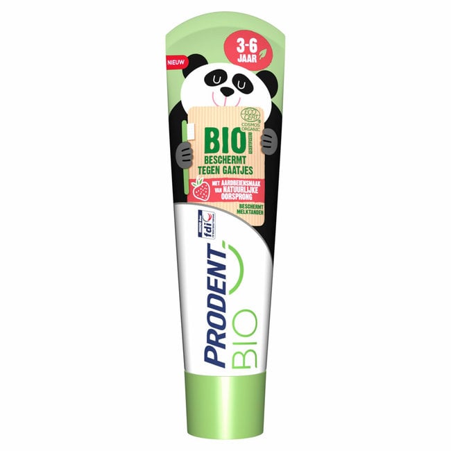 Prodent Prodent Bio Kids - 3-6 jaar tandpasta - Aardbij smaak - 50ml