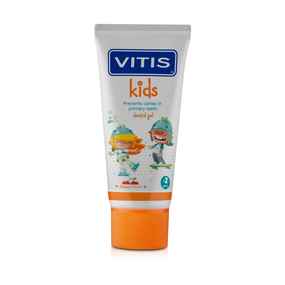 Vitis Kids - Tandpasta & Gel - 2+ jaar - 50ml - Kersen smaak