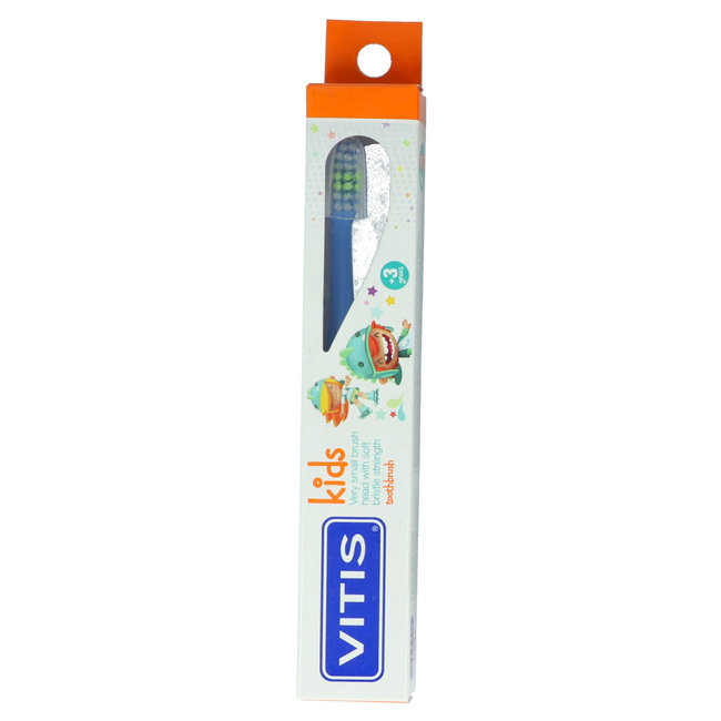 Vitis Vitis Kids - 3+ jaar tandenborstel - Blauw