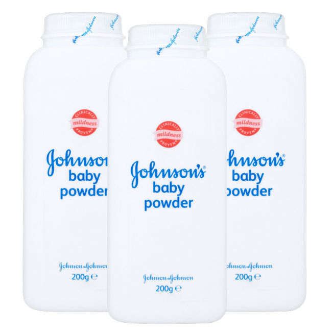 Johnson's - Baby Talkpoeder Classic - 3 x 200 gram- Voordeelverpakking