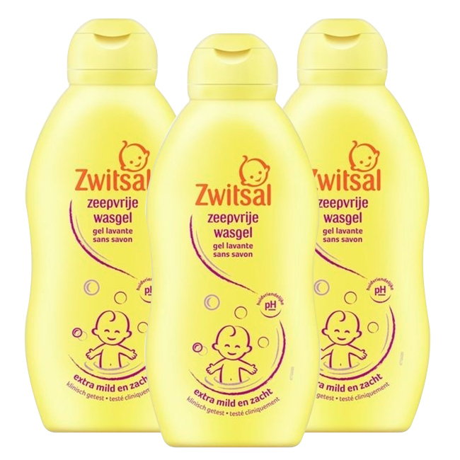 Zwitsal - Zeepvrije Wasgel - 3 x 200ml - Voordeelverpakking