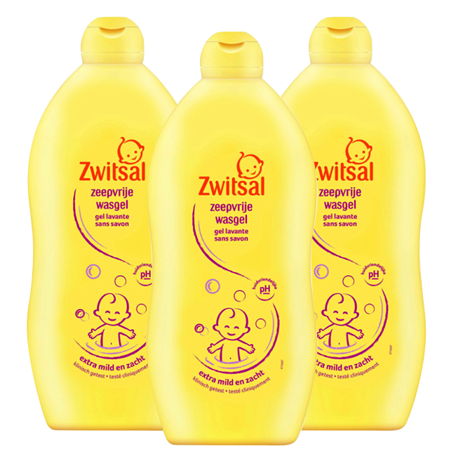Zwitsal  Zeepvrije Wasgel - 3 x 700ml - Voordeelpack