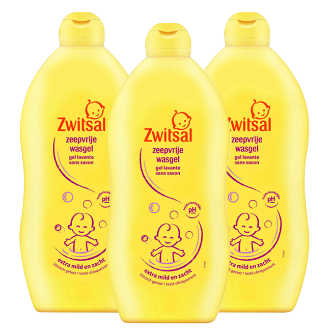 Zwitsal - Zeepvrije Wasgel - 3 x 700ml - Voordeelpack