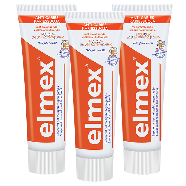 Elmex Baby - Tandpasta Peuter 0/5 jaar 3 x 75ml Voordeelverpakking
