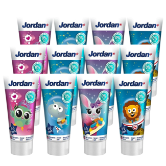Jordan Jordan Kids - Tandpasta 0/5 jaar - Milde Fruitsmaak - 3x50ml - Voordeelverpakking
