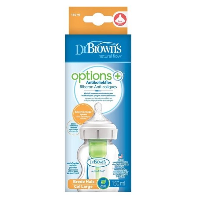 Dr. Brown's Options - Anti-colic Bottle Brede Hals Fles - 150 ml
