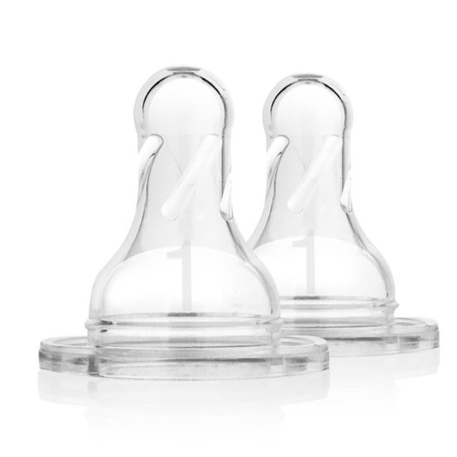 Dr. Brown's Dr. Brown's Flesspeen - fase 1 - standaard - 2 stuks