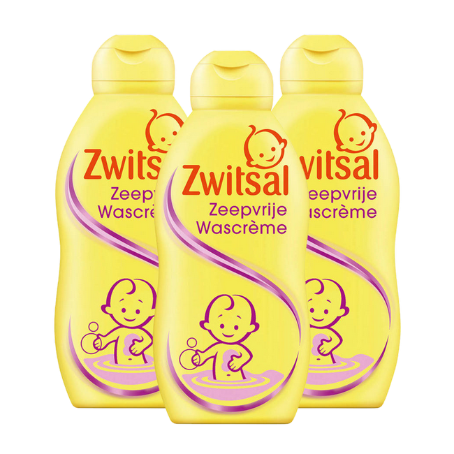 Zwitsal Zwitsal - Zeepvrije Wascreme - 3 x 200ml - Voordeelpack