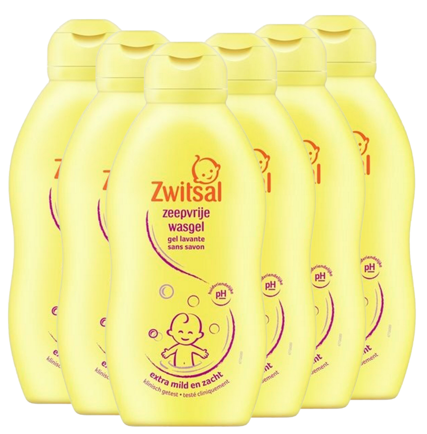 Zwitsal  Zeepvrije Wasgel - 6 x 700ml - Voordeelverpakking