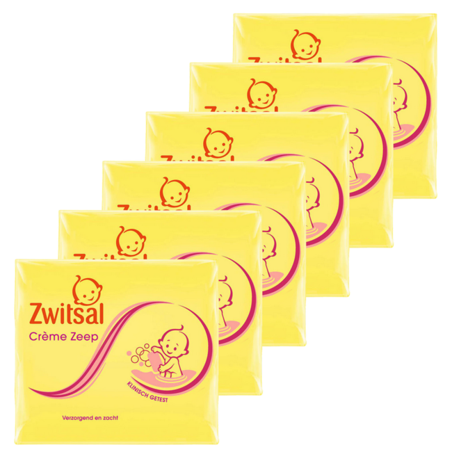 Zwitsal Zwitsal - Creme Zeep - 12 x 90g - Voordeelverpakking