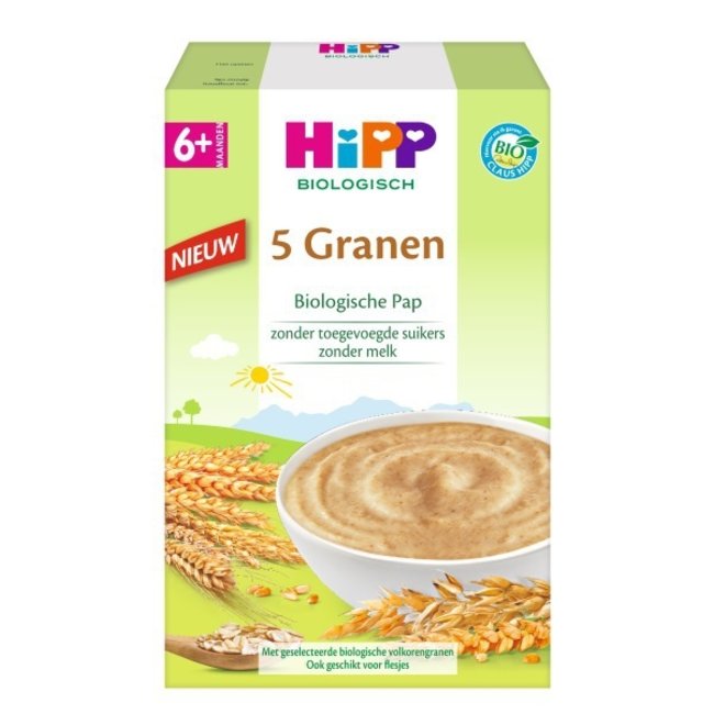 Hipp - Biologische Pap - 5 granen - 6+ maanden - 200 gram