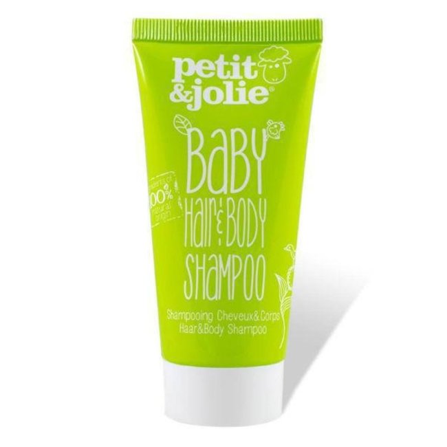 Petit & Jolie Petit & Jolie - Baby Shampoo - Haar & Body - 50ml - Mini verpakking