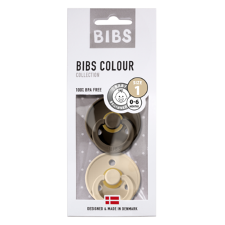 Bibs Bibs - Fopspeen - Choco/Vanille - 2 stuks - Stage 1 - Newborn