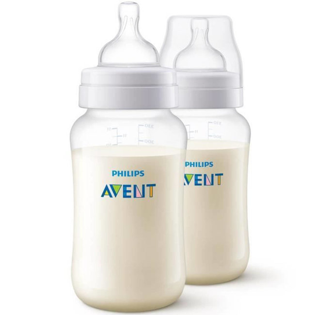 rechter Zuivelproducten voorraad Philips Avent - Anti Koliek Babyfles - 260ml - 3+M - 2 stuks -  Babydrogist.nl