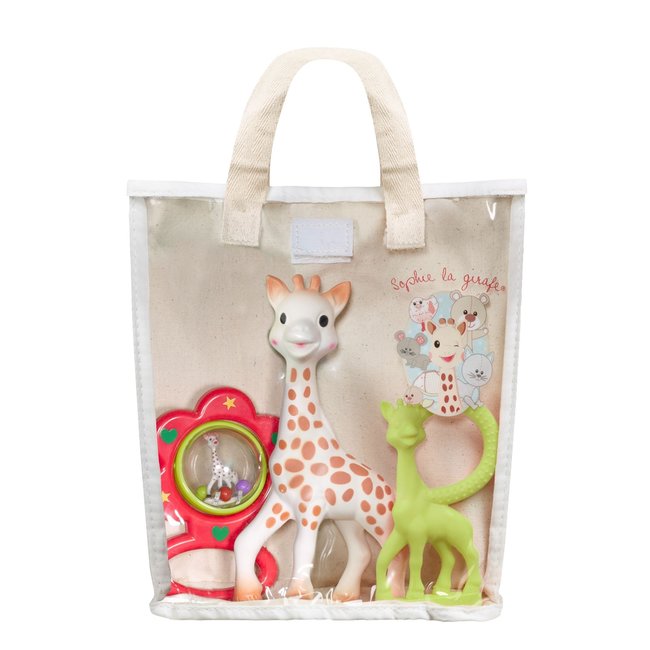 Sophie de Giraffe Sophie de Giraffe - Cadeautas voor Newborn - 0+M - 3 delig