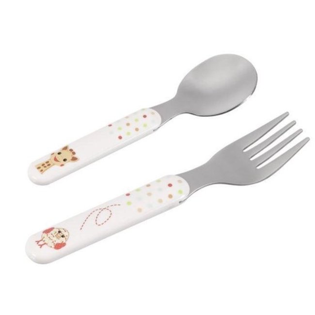 Sophie de Giraffe - Maaltijd Set Rood - 5 delig