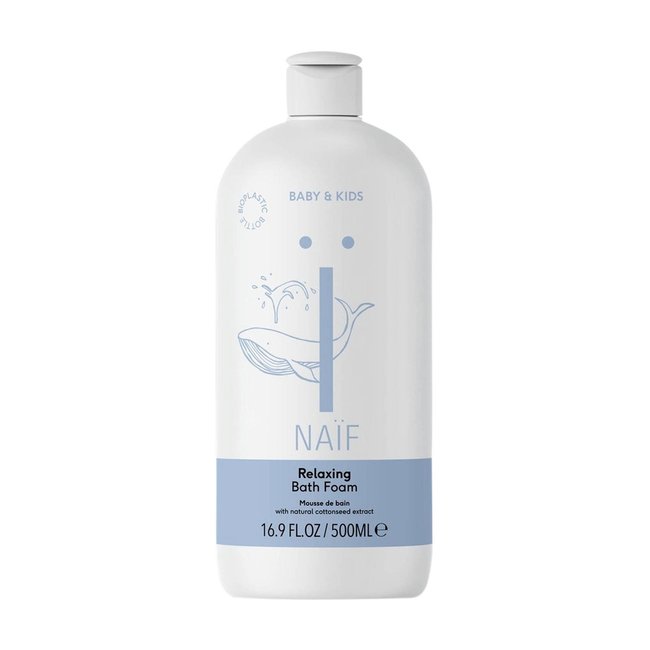 Naïf Care - Relaxing Bath Foam - 3x500 ml  - Met natuurlijke katoenzaad extract - Voordeelverpakking