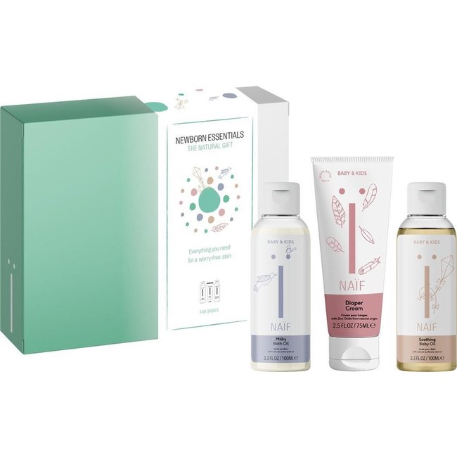 NAÏF Care B.V. Naïf Care - Cadeauset Newborn Essenstials - 3delig