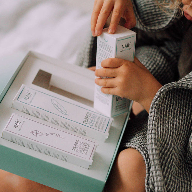 Naïf Care - Cadeauset Newborn Essenstials - 3delig