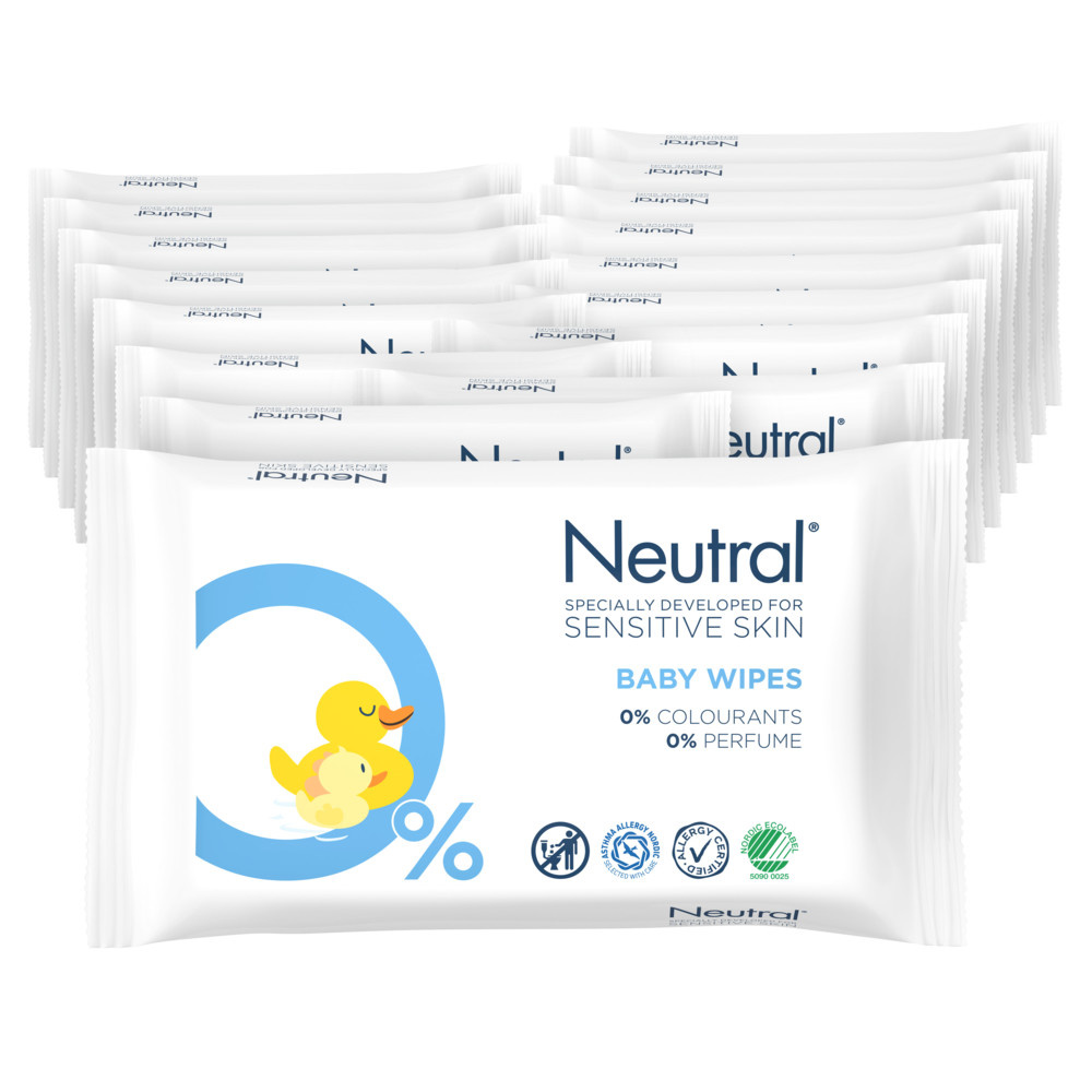Neutral  Baby Billendoekjes - 60 x 52 stuks - 0% Parfum