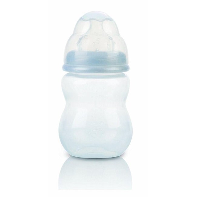 Nuby - Brede Hals Fles - 0+ maanden - 330 ml - Transparant