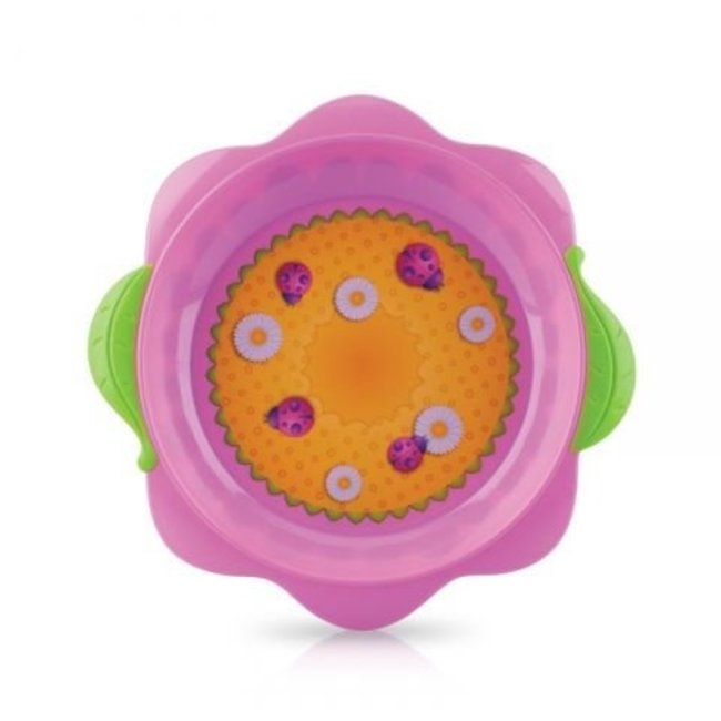 Nuby - Eetbord Bloem - Roze - 6+ maanden