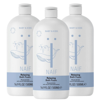 NAÏF Care B.V. Naïf Care - Relaxing Badschuim - 3x500 ml - Voordeelverpakking