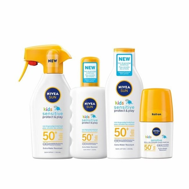 Nivea Sun Kids - Sensitive Protect & Play - Zonnespray SPF50 - 300ml