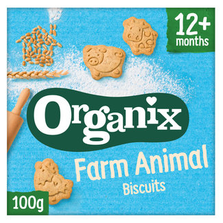 Organix Organix - Peuter Koekjes - 12+M - Boerderijdieren - 100gr