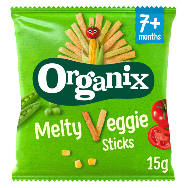Organix - Baby Knabbels - 7+M - Groentesticks - 15gr