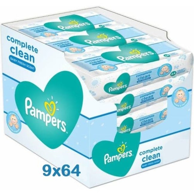 Pampers Complete Clean Billendoekjes - 576 Babydoekjes