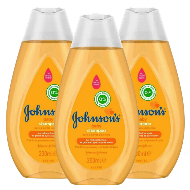 Johnson's - Baby Shampoo - Newpack - 3 x 200ml - Voordeelverpakking