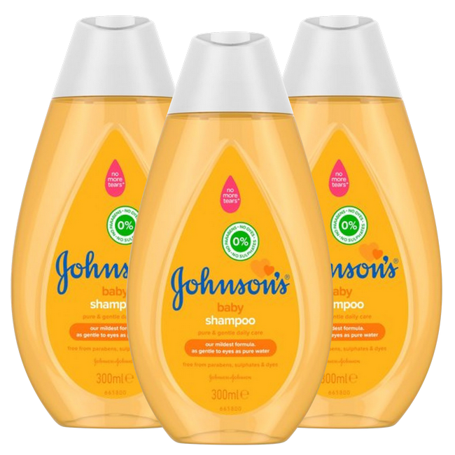 Johnson's - Baby Shampoo - 3 x 300 ml - Voordeelverpakking