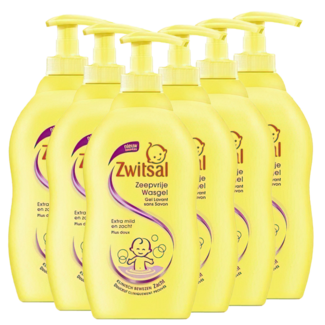 Zwitsal Zwitsal - Zeepvrije Wasgel - 6 x 400ml - Voordeelverpakking