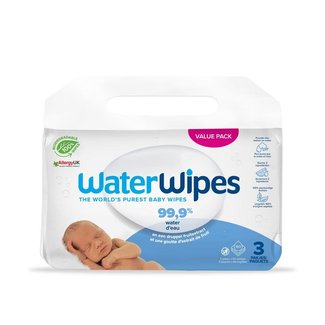 Waterwipes WaterWipes - Billendoekjes - Gevoelige huid - 3 x 60 stuks - Plasticvrij