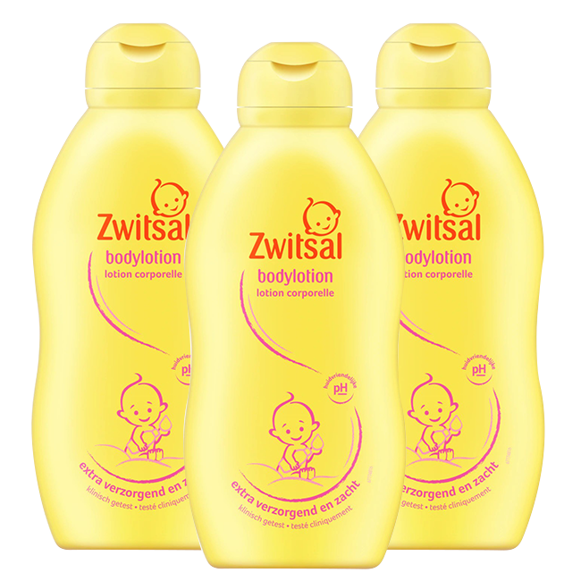 Zwitsal  Bodylotion - 3 x 200ml - Voordeelpack