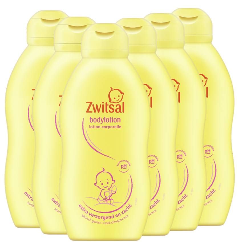 Zwitsal  Bodylotion - 6 x 200ml - Voordeelverpakking