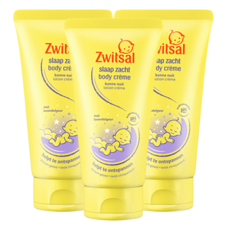 Zwitsal Zwitsal - Slaap Zacht - Body Crème - Lavendel - 3 x 150ml - Voordeelpack