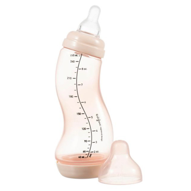 Difrax Difrax - S-Fles Natural - Babyfles Roze - 170ml