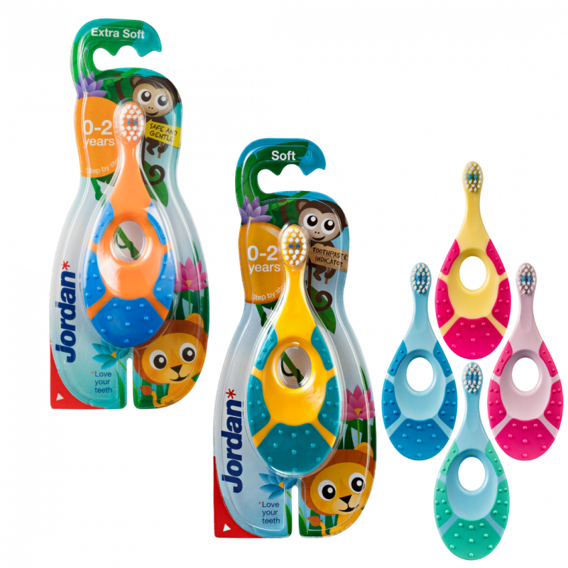 Jordan - Kids Tandenborstel - Extra Soft - 0/2 jaar