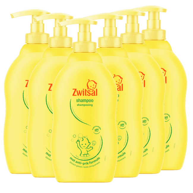 Zwitsal Zwitsal - Shampoo - 6 x 400 ml - Voordeelverpakking