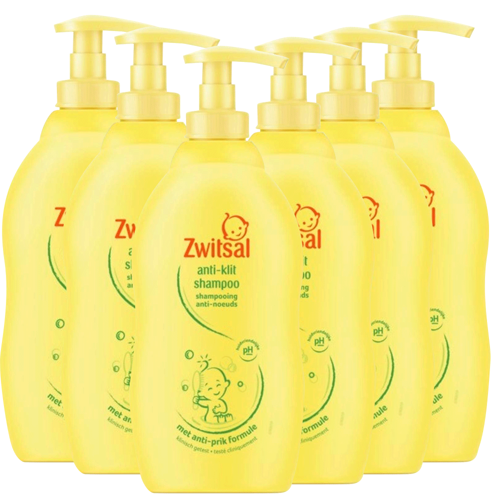 Deens Conserveermiddel verdamping Zwitsal - Anti Klit Shampoo - 6 x 400ml - Voordeelverpakking -  Babydrogist.nl
