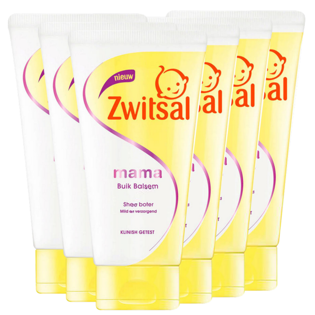 Zwitsal Zwitsal - Mama - Buik Balsem - 6 x 150ml - Voordeelverpakking